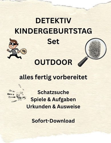 Detektiv kindergeburtstag - detektiv,