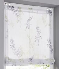 Raffrollo weiß grün Gardine Ösenrollo Danny Kutti  Faltrollo Haken Klemmrollo