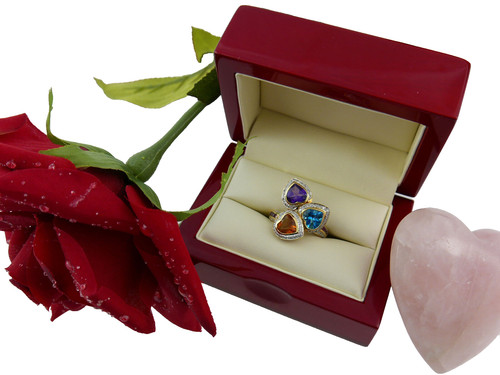 Diamant ring 750 weiss - weiss, gelb