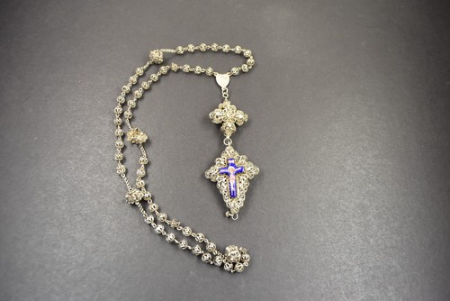 Großer antiker rosenkranz - antiker,