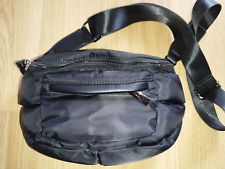 Stepp-Crossbody-Tasche von Paolo Bags*Anorakstoff*Schwarz*Ca. 25x14x9 cm*Neuw.