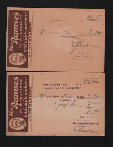 Dresden rechnung 1930 g - x, 1930,
