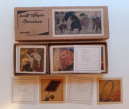Altes kinderspiel domino - altes,