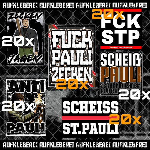 Anti pauli ultras aufkleber - anti,