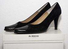 JIL ROCCO, Damenschuhe, Pumps, schwarz, Echtleder, gebraucht, Gr. 39, HighHeels