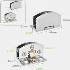 90�� Glas Scharnier Pendelscharnier Verchromt Halterung Dusche T��r Beschlag Set