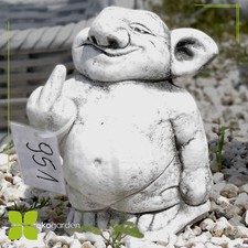 Steinguss Troll Stinkefinger