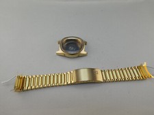 NOS/ ZENITH Defy Quartz Gehäuse/Case /bracelet  Ref.01.0051.470 Vergoldet/ Steel