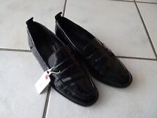 ESPRIT Slipper Loafer Ballerina Lackleder Gr. 39 UK6  schwarz neuwertig/Etikett