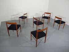 60s Teak Stühle (6) H.W. Klein für Bramin Danish Modern Teak Chairs