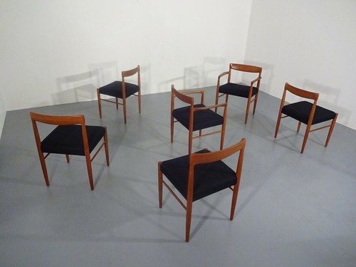 60s teak stühle - teak, (6)