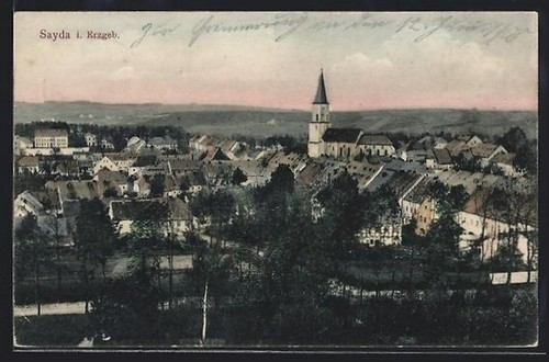 Sayda erzgeb stadtansicht - i., erzgeb.,