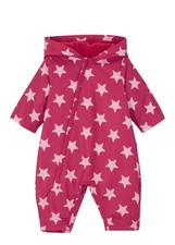 Regenoverall gefütter Gr. 80 Beerenrot Pink Puder Baby Einteiler Neu*