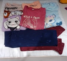 KLEIDUNGS PAKET MÄDCHEN ~ PULLOVER SWEATSHIRTS THERMOLEGGINGS GR. 146/152 152 