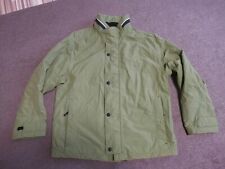 TREK & TRAVEL Jacke Herren L Outdoor Wasserdicht Winddicht Grün Schwarz Anorak 