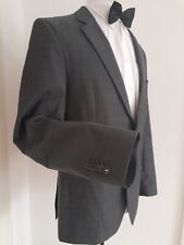 strellson Sakko Blazer Gr.106 grau gestreift 58+ Rick-James 100% Schurwolle