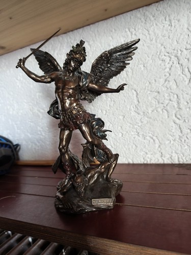 Erzengel michael statue bronze - erzengel,