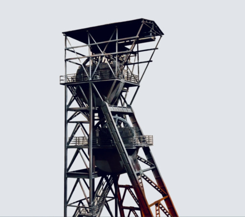 Fördergerüst schacht 366 - fördergerüst,