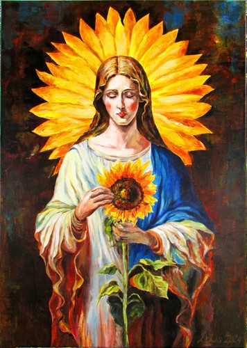 Original acryl gemälde gebet - original,