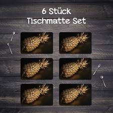 Platzset Tischdeko Tischmatte Essensunterlage  Goldenes Gemüse Früchte