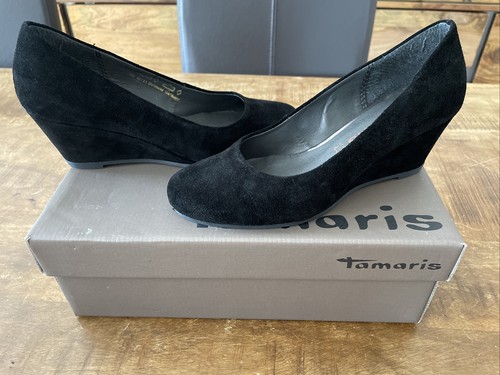 Veloursleder keilpumps tamaris - veloursleder,