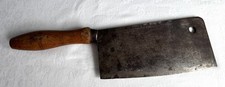 Altes Fleischermesser Hackmesser Metzgerbeil Holzgriff Vintage
