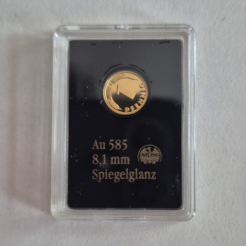 Mdm gold erinnerungsprägung - mdm, 1