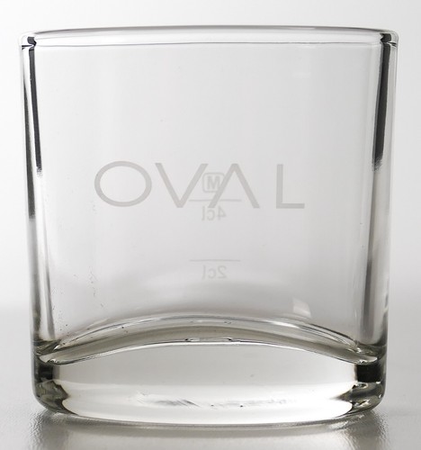 Oval vodka glas - oval, pinnchen