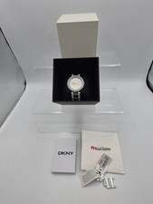 DKNY Damenuhr weiß Keramik