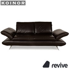 Koinor Velutti Leder Zweisitzer Braun manuelle Funktion Sofa Couch