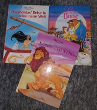 Walt Disney 3 Kinderbücher König der Löwen Schöne und das Biest Pocahontas