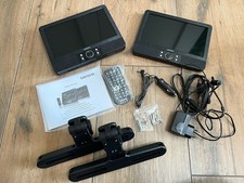 lenco MES-405 Portabler DVD-Player Mit 2 9Zoll Bildschirmen