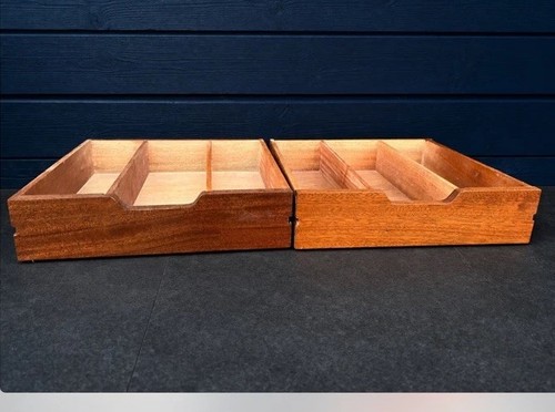 Paar midcentury iroko - paar,