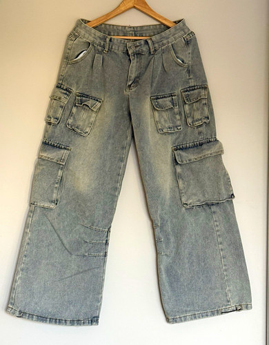 Damen cargo jeans denim - cargo-jeans,