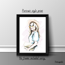 MODE GLAM A4 DRUCK POSTER BILD