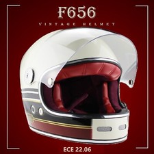 Vollgesichts-Vintage-Motorrad-