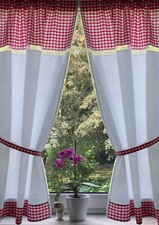 Landhaus Gardine Set 2St weiß