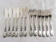 6 Personen Fischbesteck versilbert