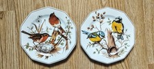 2 Porzellan Wandteller "Singvögel Deutschland" von Bavaria. Arabella Atelier. 