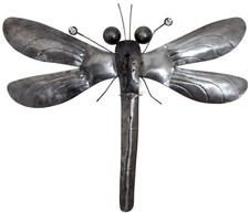 Wandlampe / Wandleuchte, Kinderzimmer , handgefertigt aus Metall - Libelle natu