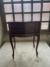 Vintage Nachttisch Kommode mit zwei Schubladen 