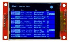 Zugzielanzeiger TFT22 Modell funktionsfähig H0, Fallblattanzeiger, Bilderrahmen
