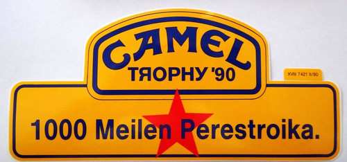 Werbe aufkleber camel trophy - werbe-aufkleber,