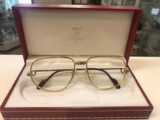 Vintage Brille Cartier France Santos Romance Vendome 1986 - 56/16 -135 Inc. Etui