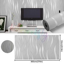 Silbergrau 3D Wellenoptik