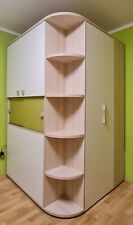 Welle Möbel begehbarer Eckkleiderschrank + Kojenbett+ Schrankkombination