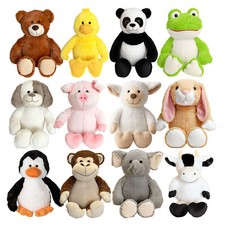 Plüschtiere 44cm Kuscheltiere Plüsch Tier Stofftiere sitzend Teddybär Hund Schaf