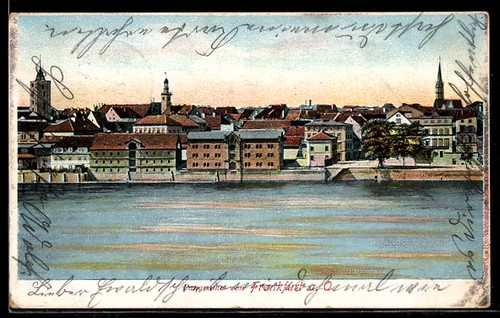 Ansichtskarte frankfurt blick - frankfurt,,