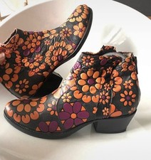 Stiefel Stiefeletten Jo Ghost Cuir 39 Schuhe Boots Vintage Santiague