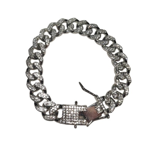 Iced out armband cuban link - armband,